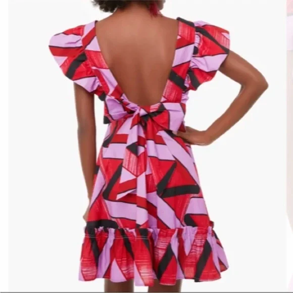 Tuckernuck Thistle Grove Weslen Tie-Back Bow Dress Large Gorgeous! - Picture 3 of 8